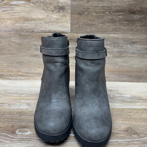 Circus By Sam Edelman Deacon Gray Block Heel Ankle Boot Women's Size 6.5 - Picture 2 of 9